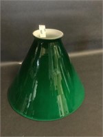 Antique Green glass lamp shade 5.5"x7"d