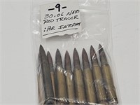 30 .06 Nato Red Tracer 9 RDS Gun Ammo