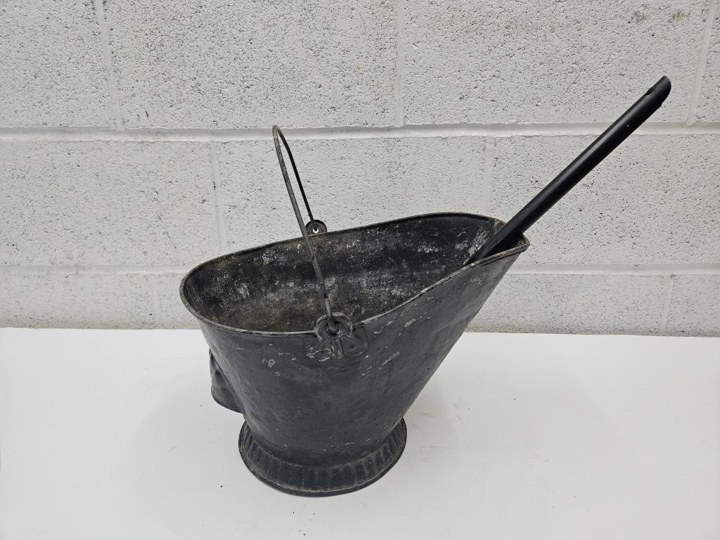 Primitive Coal Bucket & Shovel