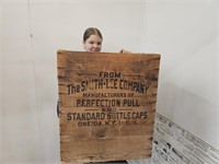 Primitive Advertising  Wood Box  21x16 x 25"h