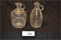2pc Vintage Vineger Jars