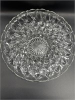 Glass serving plates (2)