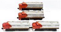 Lionel Santa Fe #8020 AA & #218 AA Locomotives