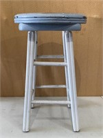 Vintage Wood Stool, very sturdy, stands 24” tall.