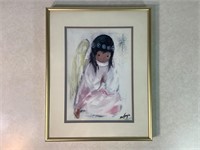 DeGrazia Angel Picture, 14in X 11in