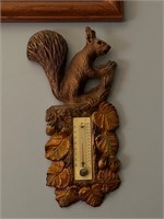 Squirrel Nuts Wall Thermometer Vintage