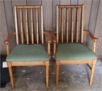 2pc Wood Dining Chairs