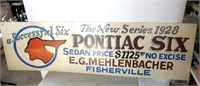 E.G. Mehlenbacher Pontiac Sign From Fisherville