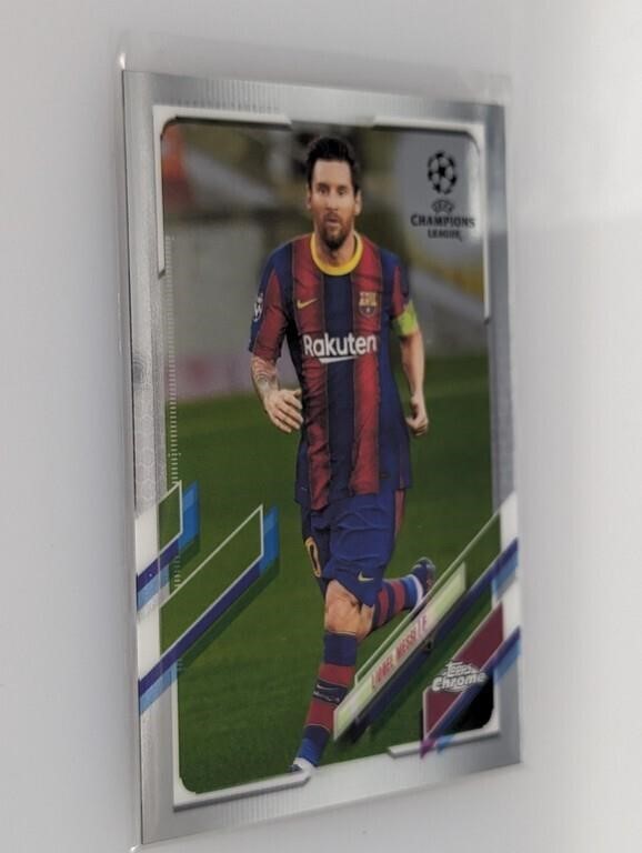 2021 Topps UEFA Champions League Lionel Messi Card