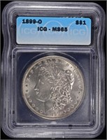 1899-O MORGAN DOLLAR ICG MS65