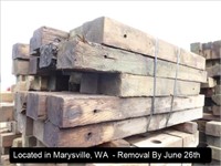 LOT, ASSORTED RECLAIMED GUARDRAIL POSTS (LENGTHS