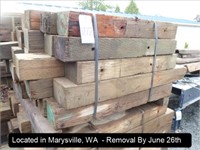 LOT, ASSORTED RECLAIMED GUARDRAIL POSTS (LENGTHS