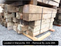 LOT, ASSORTED RECLAIMED GUARDRAIL POSTS (LENGTHS