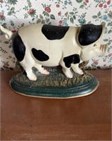 Cast-iron pig or hog doorstop with good paint