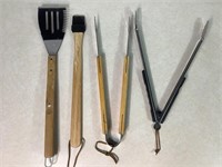 4pc Barbecue Tool Set, 21in Long