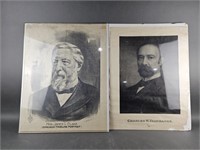 Antique Portraits OF Blaine & Fairbanks