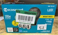 EcoSmart 100W LED Bulbs, 4pk