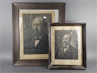 Vintage Framed Images of James A. Garfield
