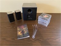 Vizio Speakers/Subwoofer, 10+/- CDs, 1 Book