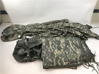Military Poncho, Liner, Compression Stuff Sack