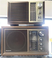 Two vintage Panasonic radios