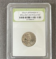 2012-P Jefferson Brilliant Uncirculated Nickel