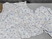 Vintage 80s Summer Pajamas Shorts Set