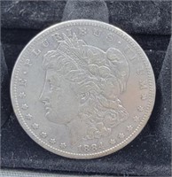 1884 S Morgan silver dollar
