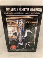 Inflatable 7 Ft Skeleton Dragon