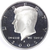 2005-S 90% Silver Proof Kennedy Half Dollar