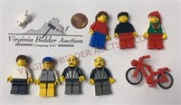 Toys - Lego Mini Figures & Bicycle