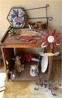 Garden Art and Storage Shelf