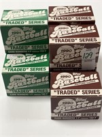 1990 & 1991 TOPPS TRADED SETS LOT OF 8 SETS