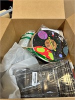 Large box of new home goods & misc items