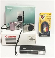 Canon & ITT Magic Flash Cameras (lot of 3)