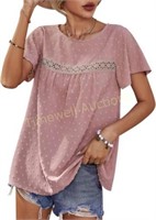 WNXXCD Shirts for Women X-Large Pink