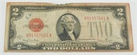 1928-G $2 Red Seal Legal Tender U.S. Note