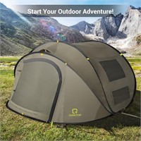 N3604 Instant Tent 4-Person Camp Tent, Green