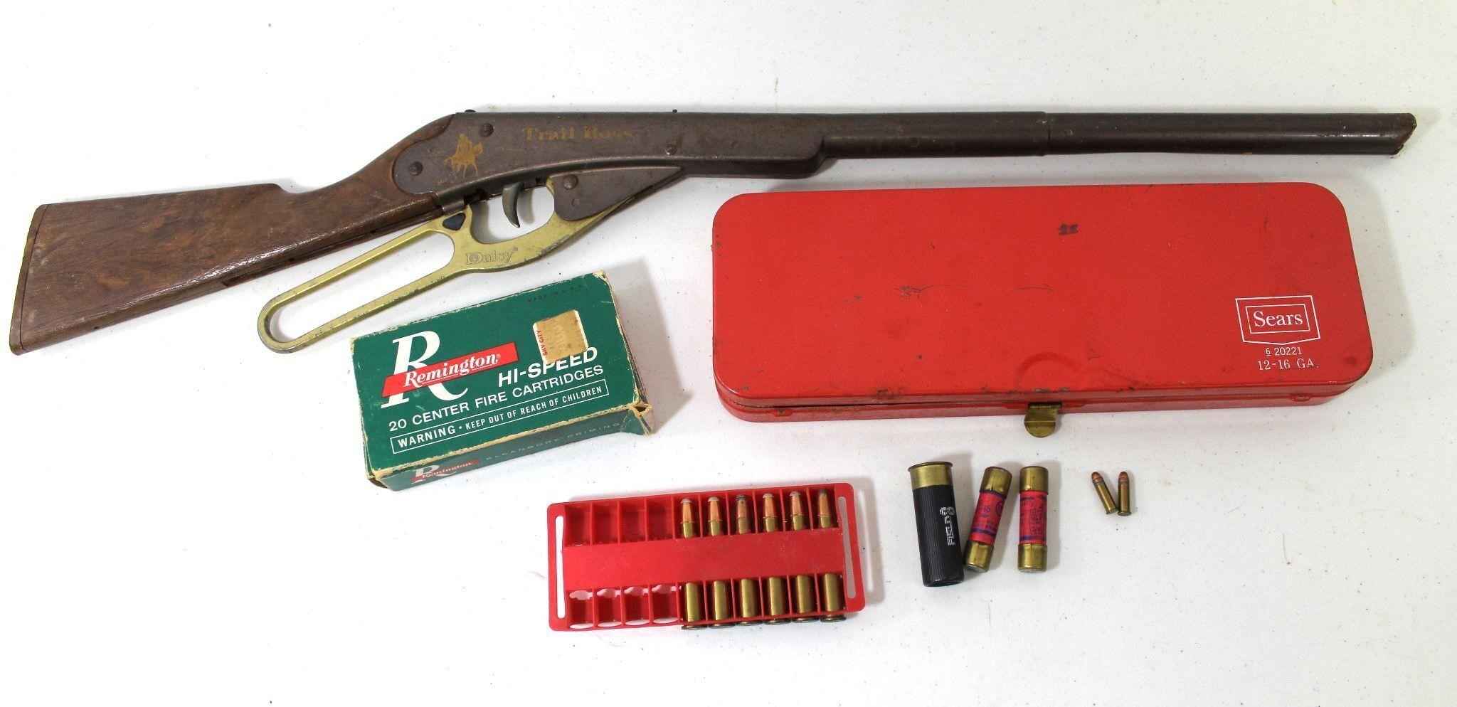 Trail Boss "Daisy" Toy, Sears Cleaning Kit, Ammo