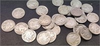 (30) Full Date Buffalo Nickels Back  To 1920