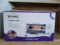 Rival 4-slice toaster oven, NIB