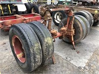 MISC AXLE W/ TIRES, RED