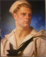 Marcand Original Oil On Canvas "Marine" W/COA