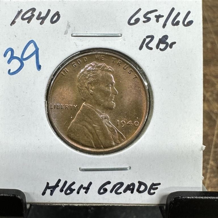 1940 WHEAT PENNY CENT HIGH GRADE