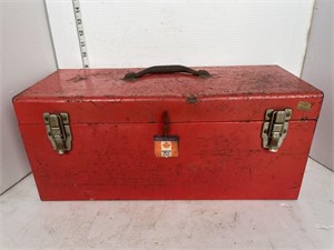 Red mastercraft toolbox w/ contents