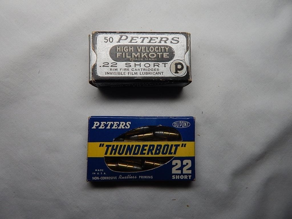 Vintage Peters 22 Short Ammo Filmkote Thunderbolt