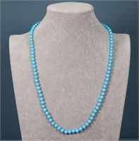 24" Turquoise Beaded Necklace