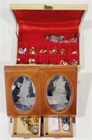 (P) Jewelry Boxes with Costume Jewelry