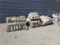 3 pallets of decorative concrete edge blocks