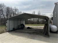 20' Steel Frame Car Port A